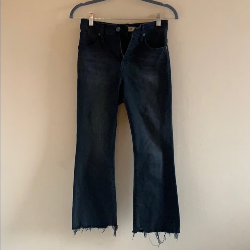 Madewell Curvy Cali Demi Boot Jeans with Raw Hem